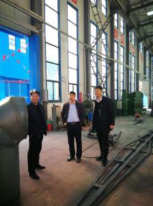 热烈欢迎城关镇尚旭敏书记、张天林镇长来我厂视察工作！